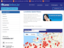 Tablet Screenshot of optiek.lensonline.be